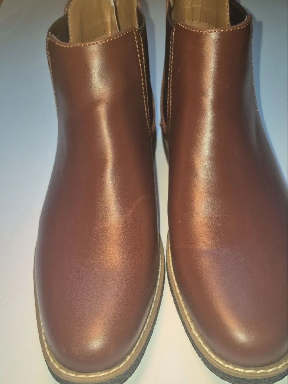 New Deer Stags Men's 7M Brown Chukka Boots - Smooth Leather/ Memory Foam